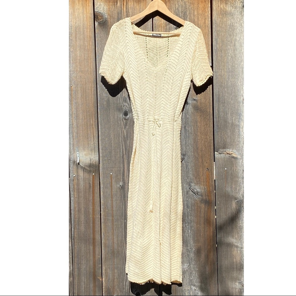 Vintage crochet dress from the Philippines; size small